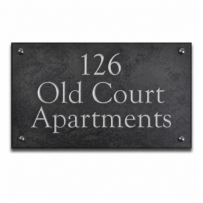 Smooth Slate House Sign