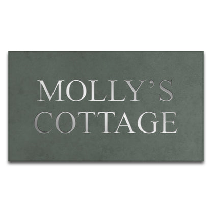 Smooth Slate House Sign