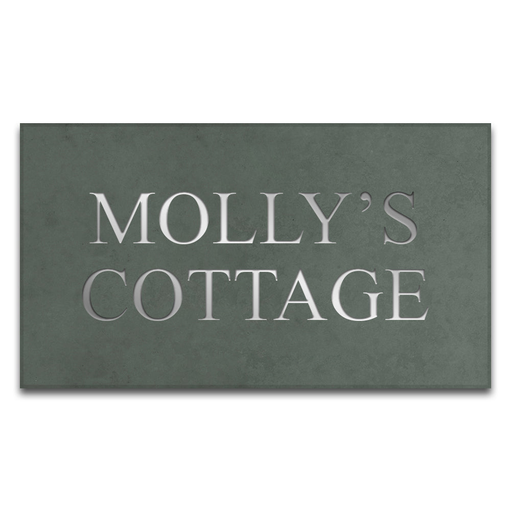 Smooth Slate House Sign