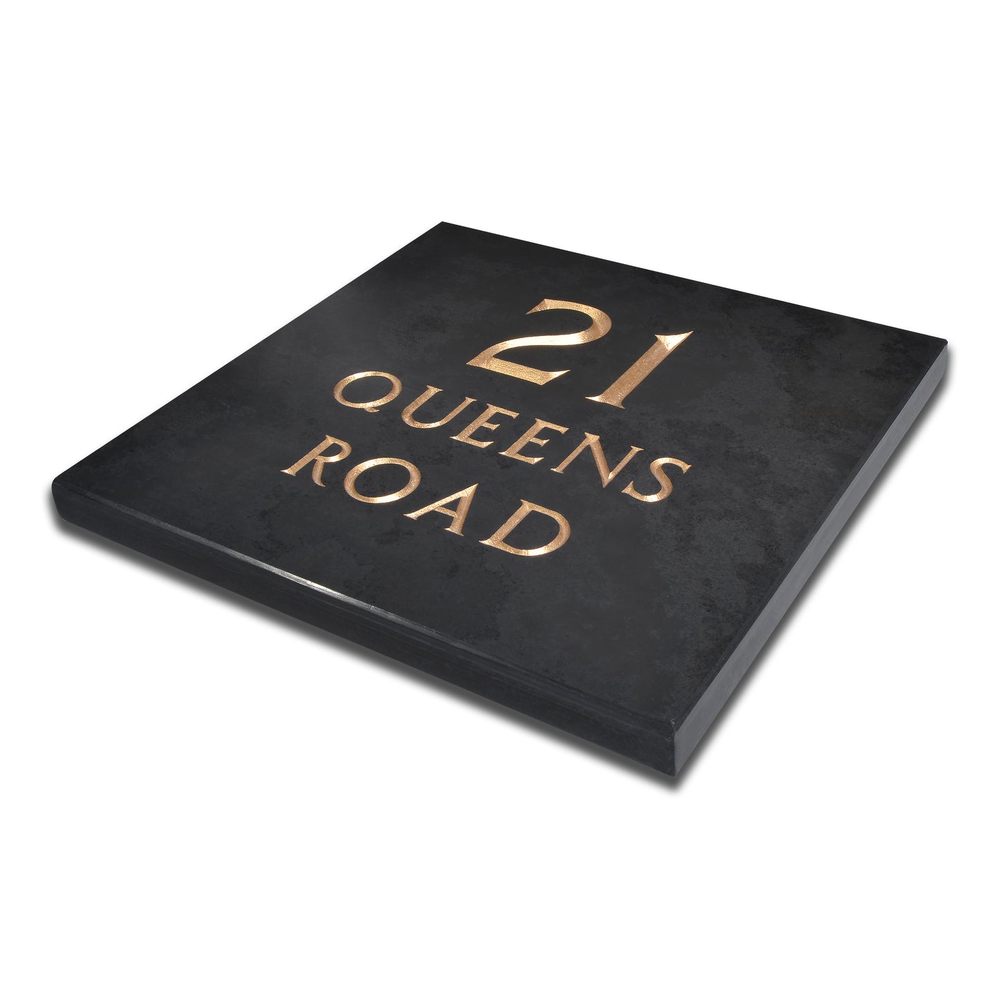 Premium Smooth Slate House Sign - 25 x 25cm