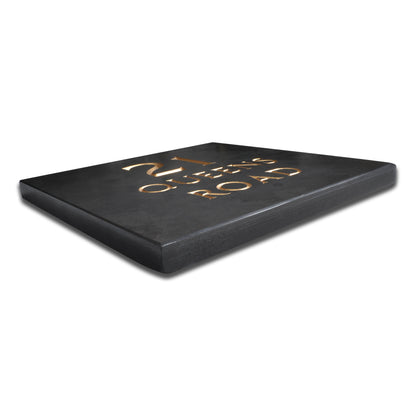 Premium Smooth Slate House Sign - 25 x 25cm