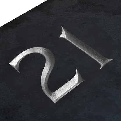 Premium Smooth Slate House Sign - 25 x 25cm