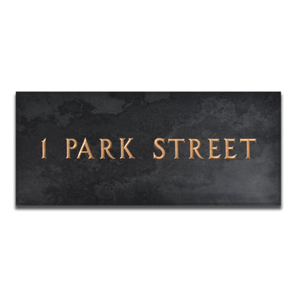 Premium Smooth Slate House Sign