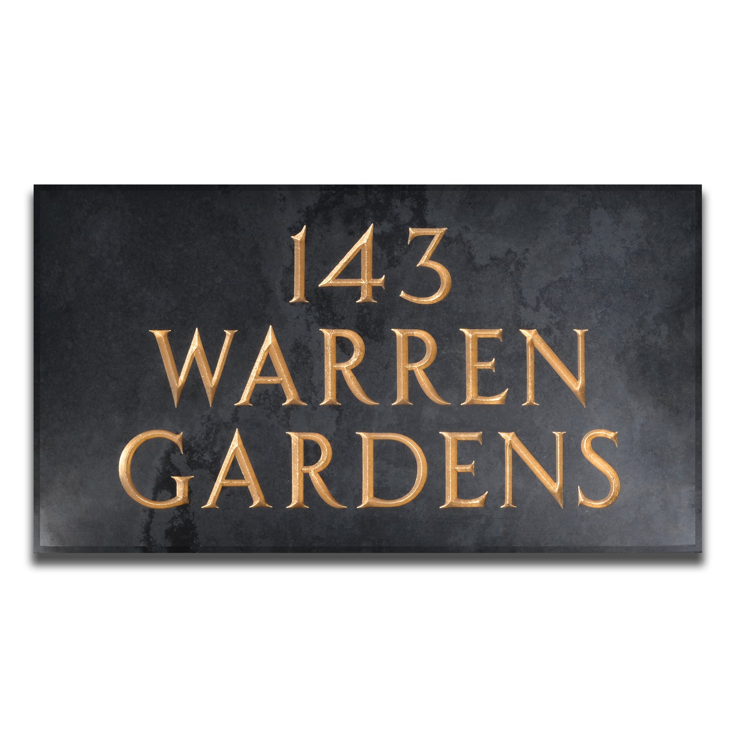Premium Smooth Slate House Sign