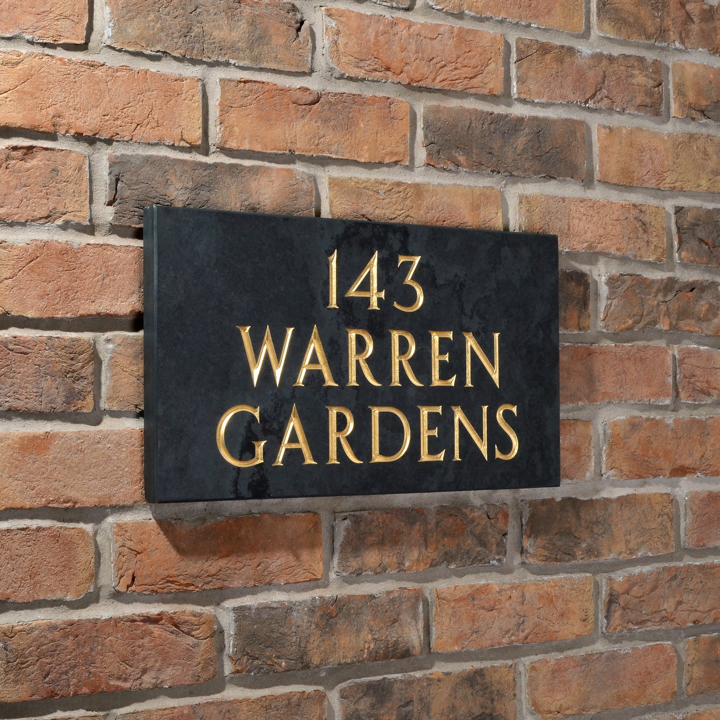 Premium Smooth Slate House Sign