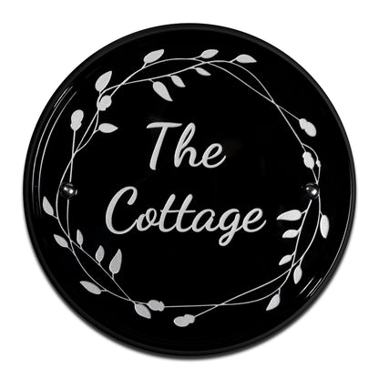 Round Ceramic House Sign 24cm