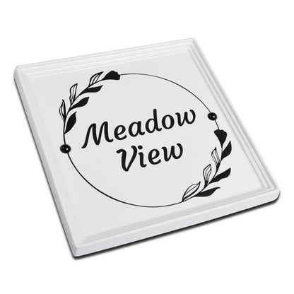 Ceramic Square House Sign 25cm