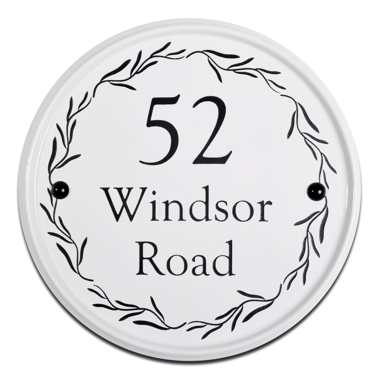 Round Ceramic House Sign 24cm
