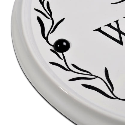 Round Ceramic House Sign 24cm