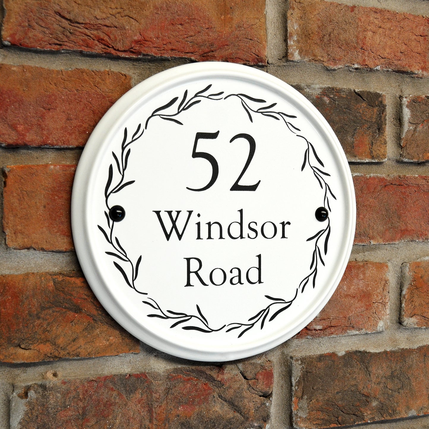 Round Ceramic House Sign 24cm