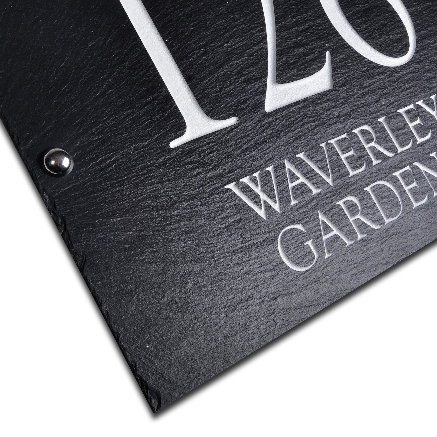 Riven Slate House Sign