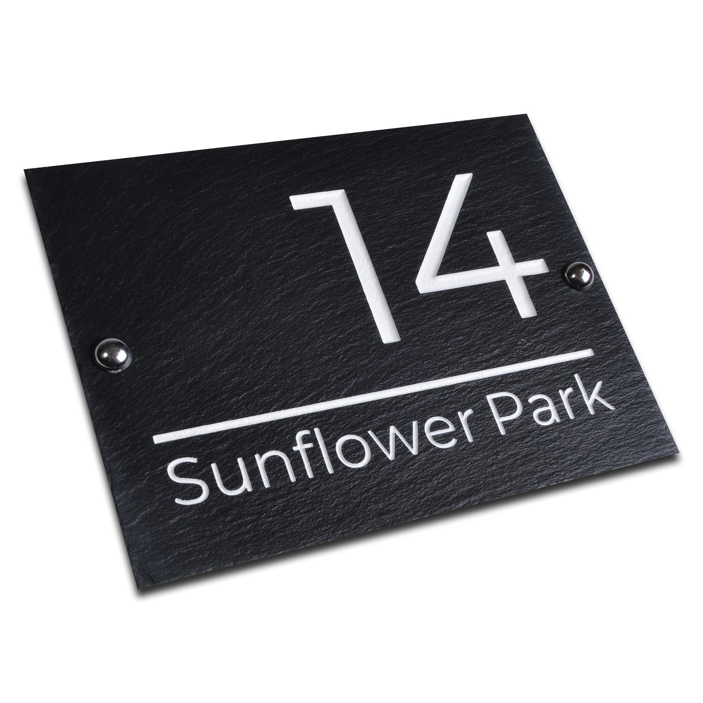 Riven Slate House Sign