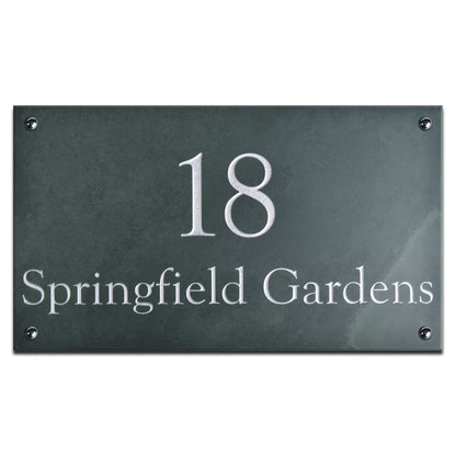 Smooth Slate House Sign