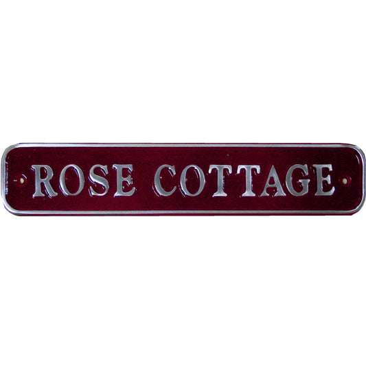 Polished Rectangle Single Line House Sign
