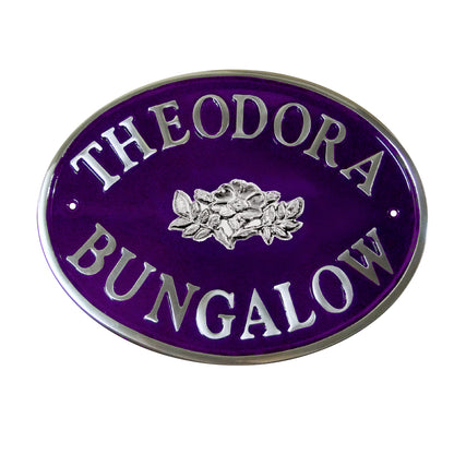 Oval House Sign