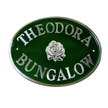 Oval House Sign
