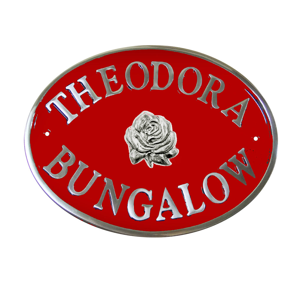 Oval House Sign
