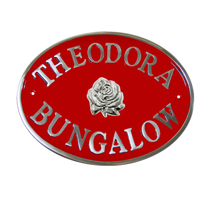 Oval House Sign