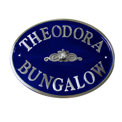 Oval House Sign