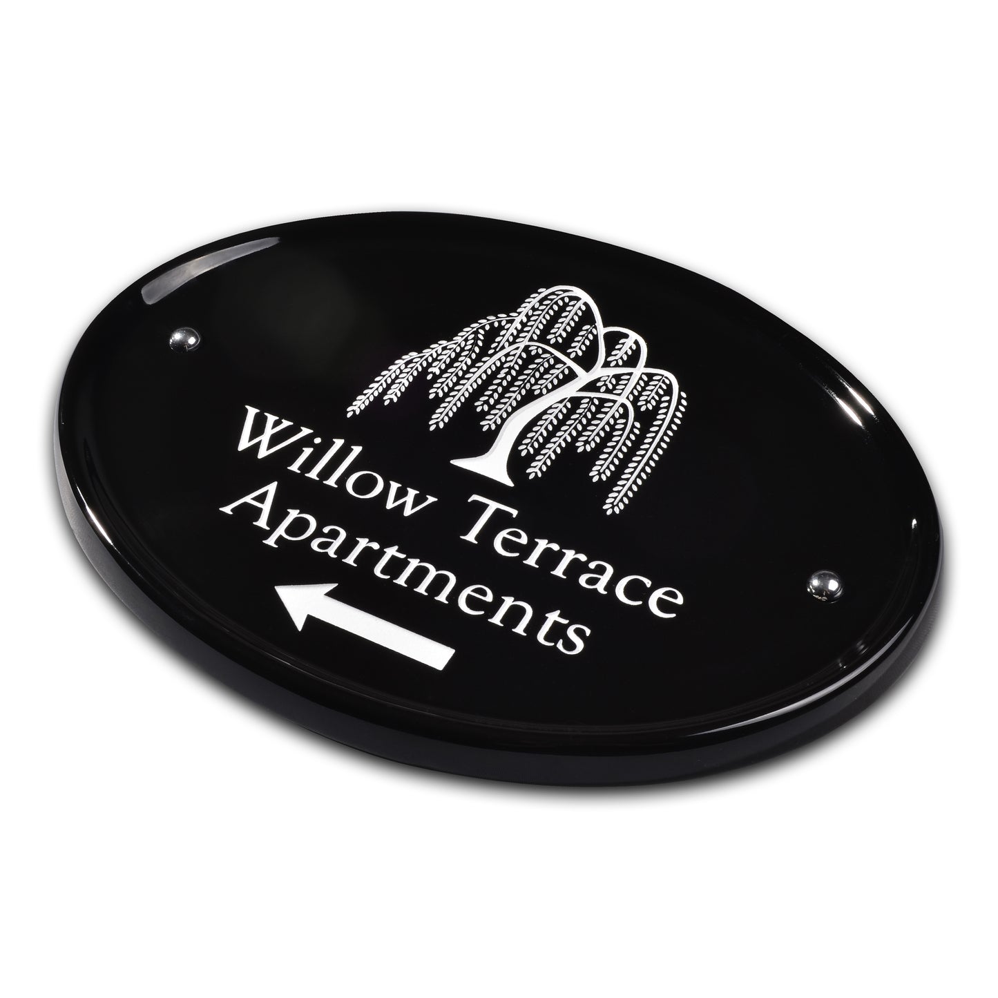 Oval Ceramic House Sign 31 x 24cm