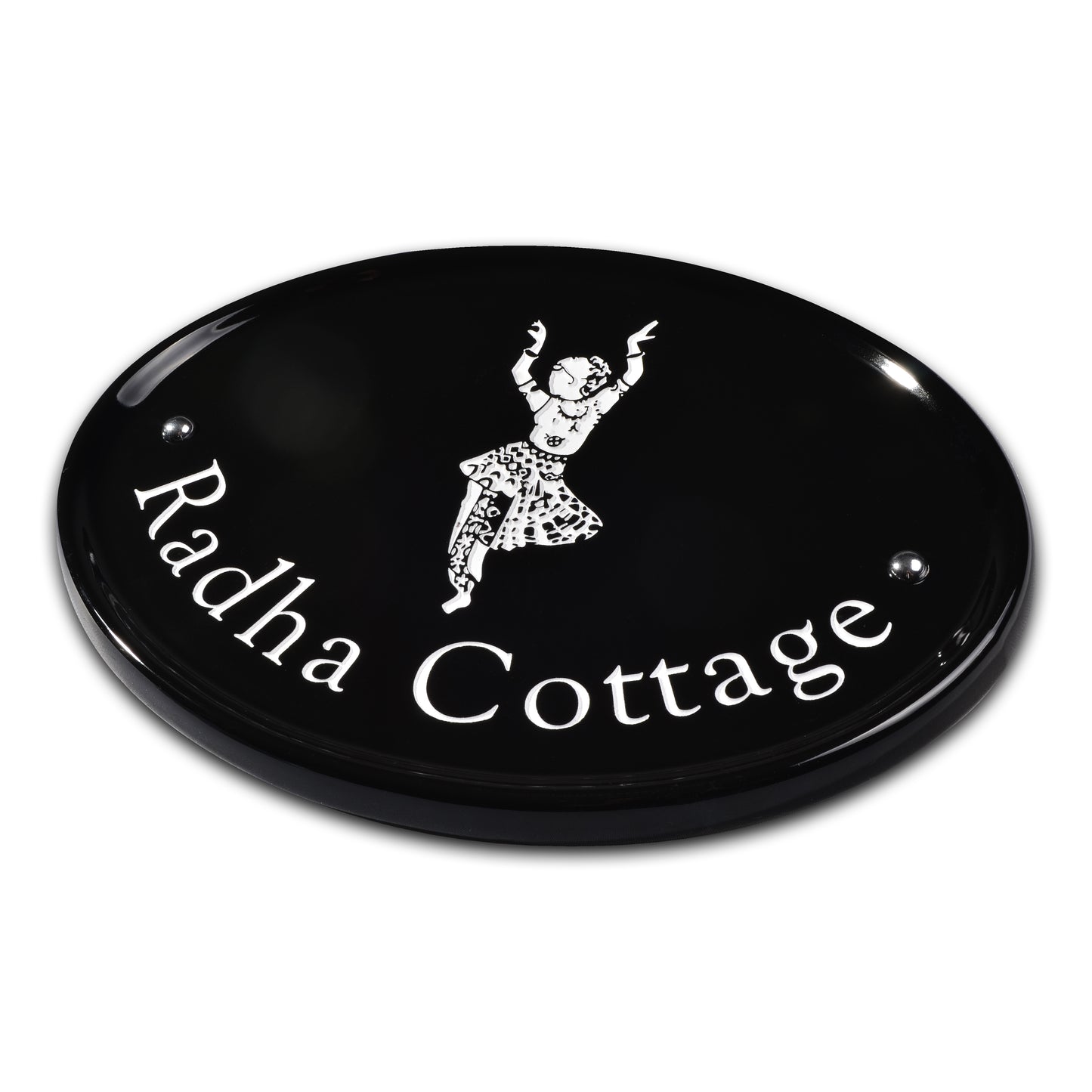 Oval Ceramic House Sign 31 x 24cm