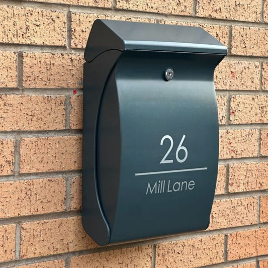 Swing Weatherproof Letterbox - Anthracite Grey
