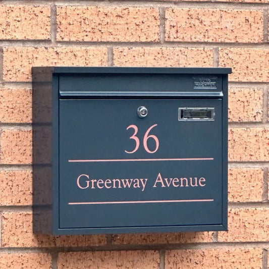 Swale - Anthracite Grey - Personalised Letterbox