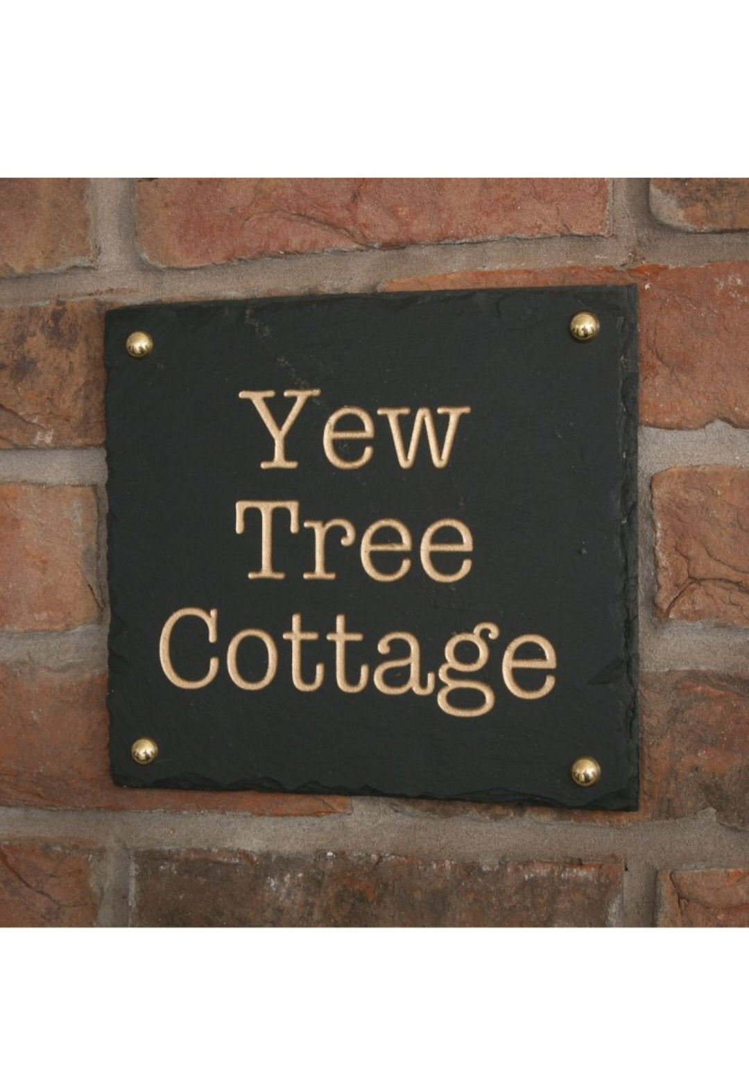 Rustic Slate House Sign