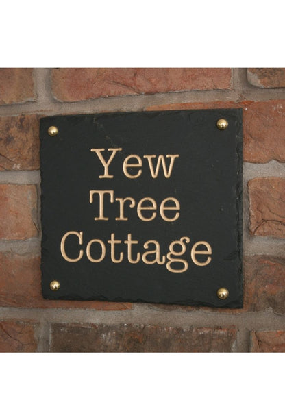 Rustic Slate House Sign