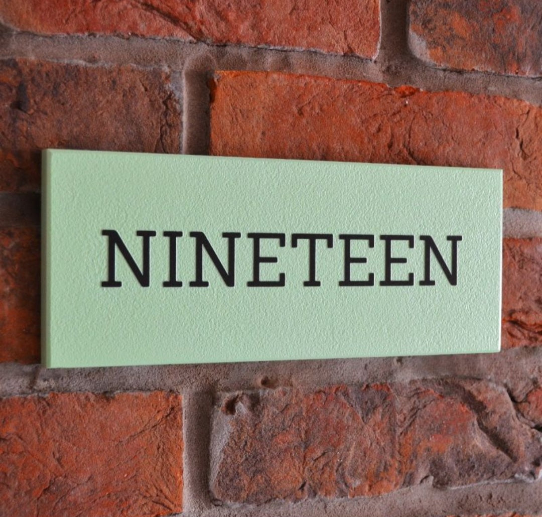 Granite House Sign Sandblasted and Painted Background