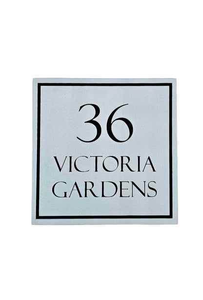 Reversed Slate House Sign - 20 x 20cm
