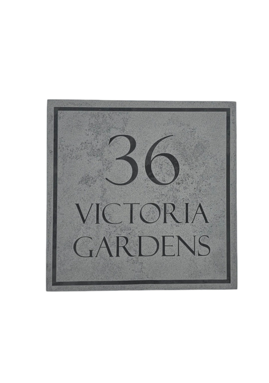 Reversed Slate House Sign - 20 x 20cm