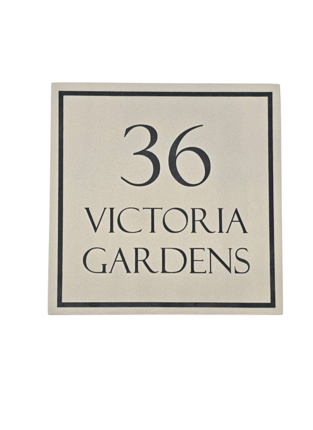 Reversed Slate House Sign - 20 x 20cm