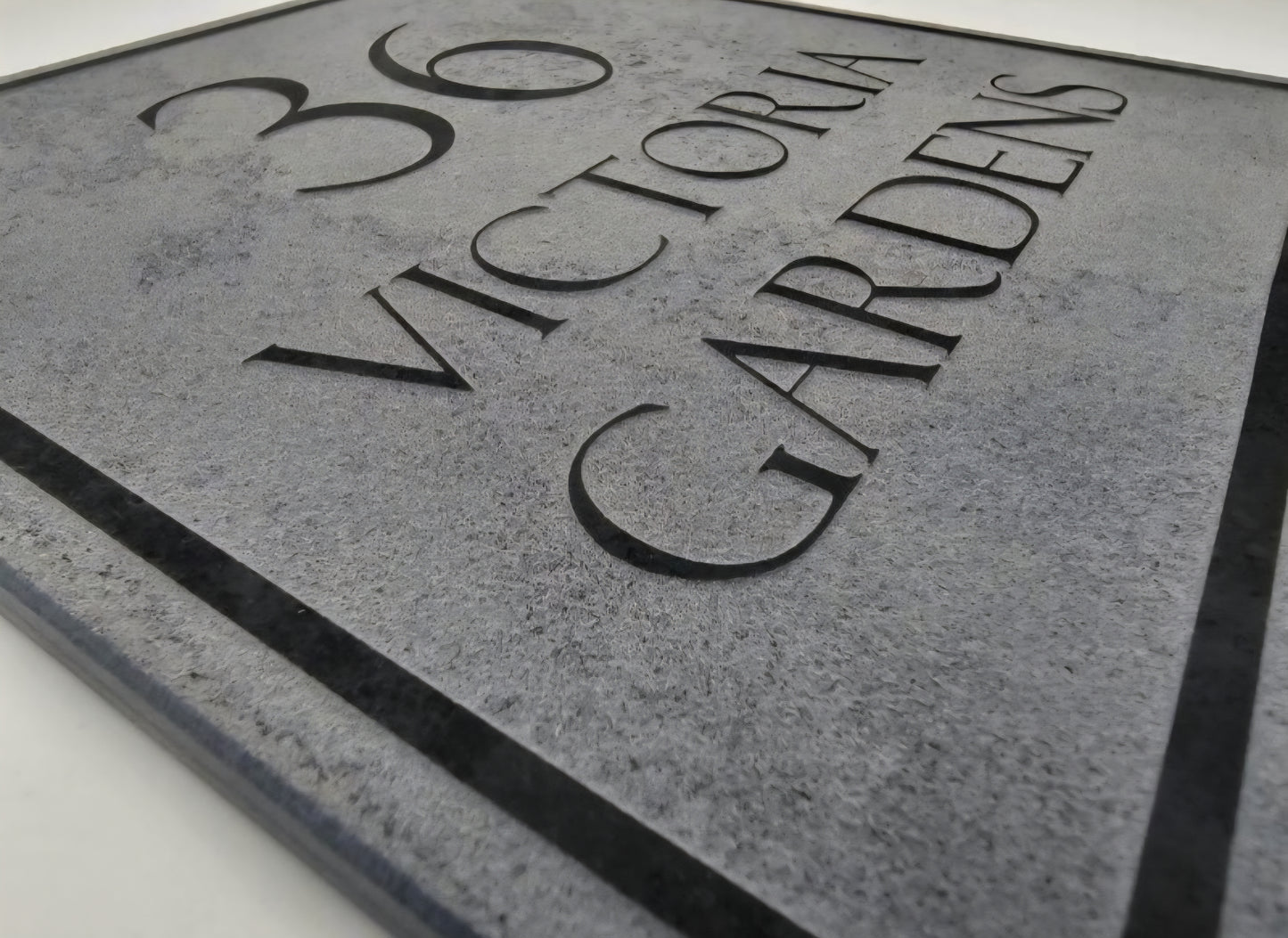 Reversed Slate House Sign - 20 x 20cm