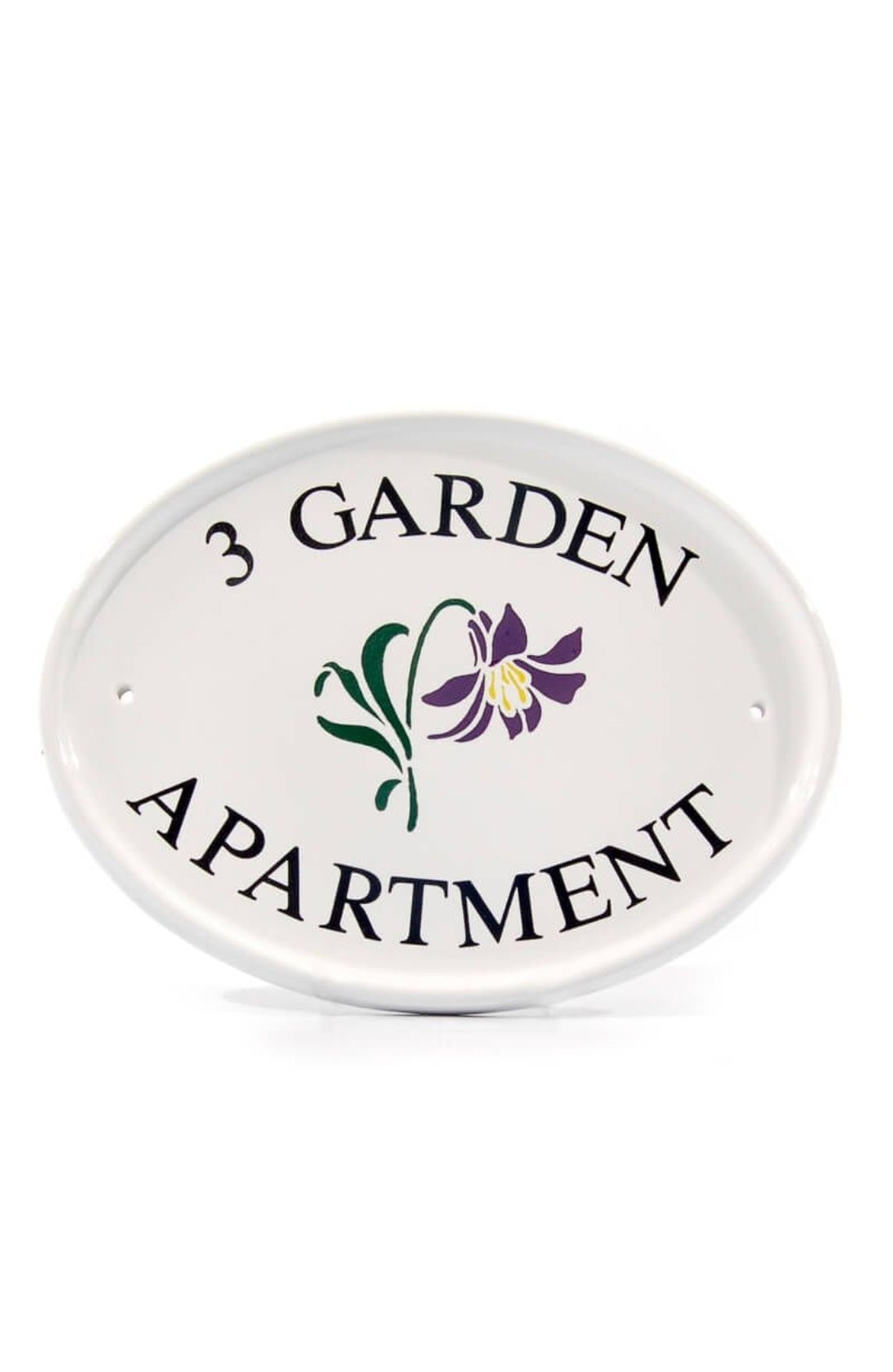 Oval Ceramic House Sign 31 x 24cm