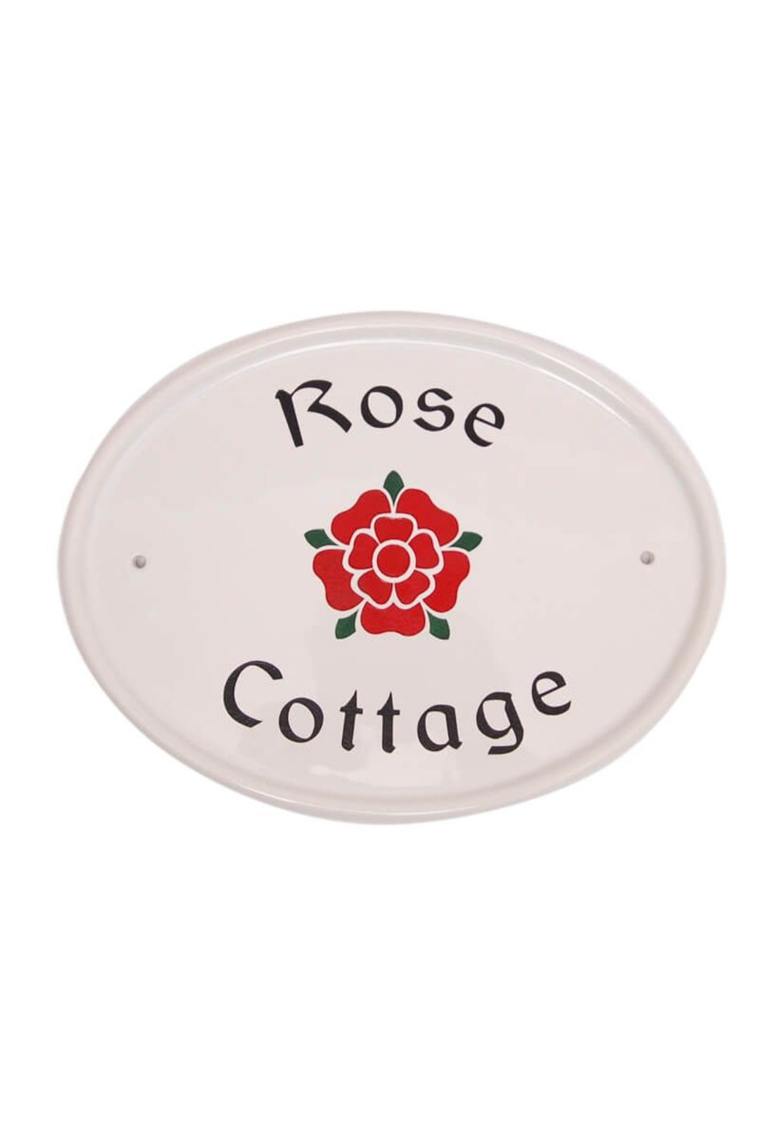 Oval Ceramic House Sign 31 x 24cm