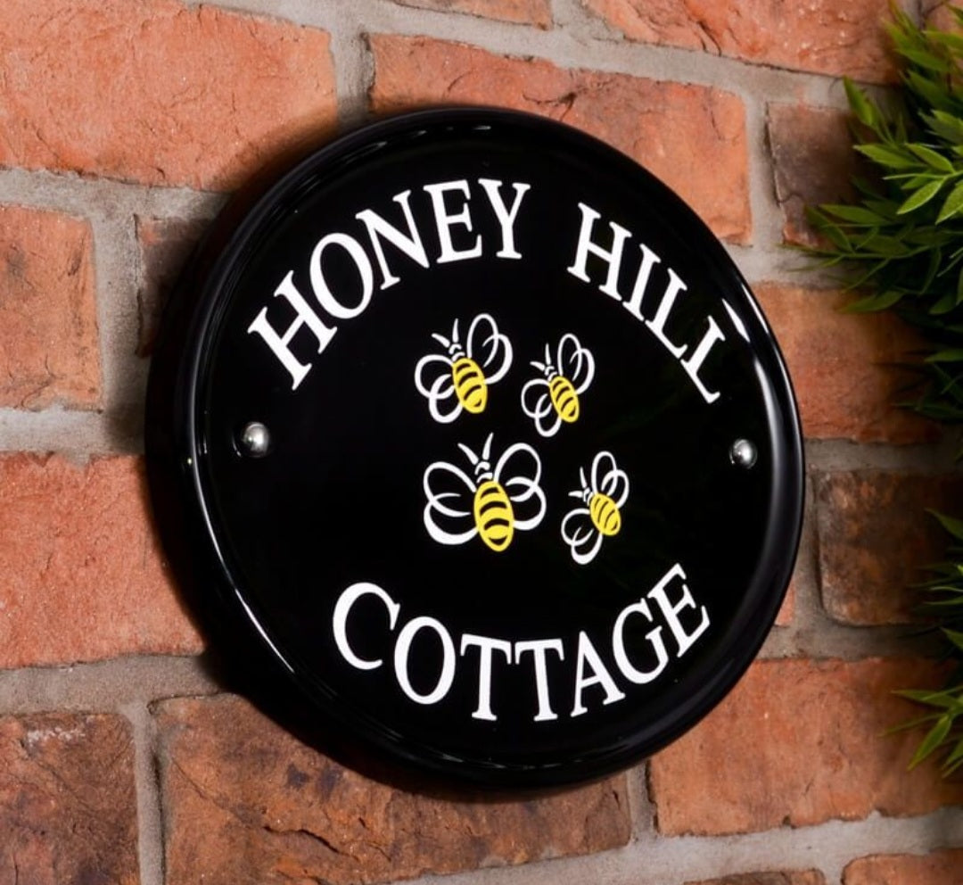Oval Ceramic House Sign 31 x 24cm