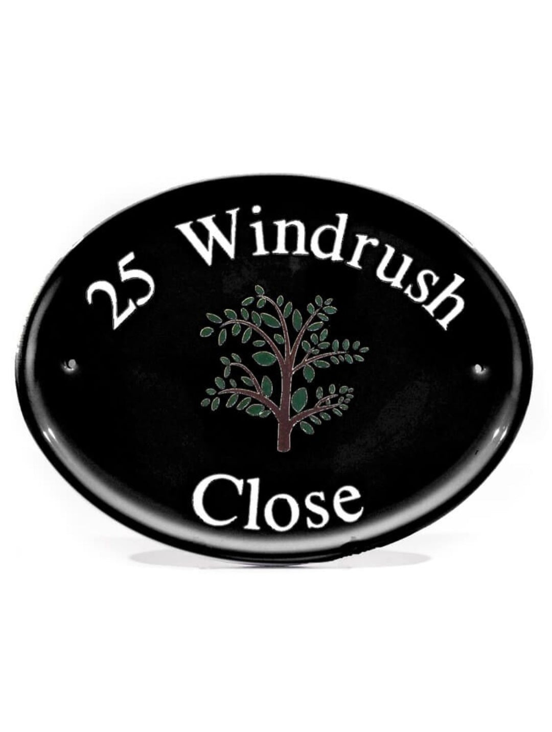 Oval Ceramic House Sign 31 x 24cm