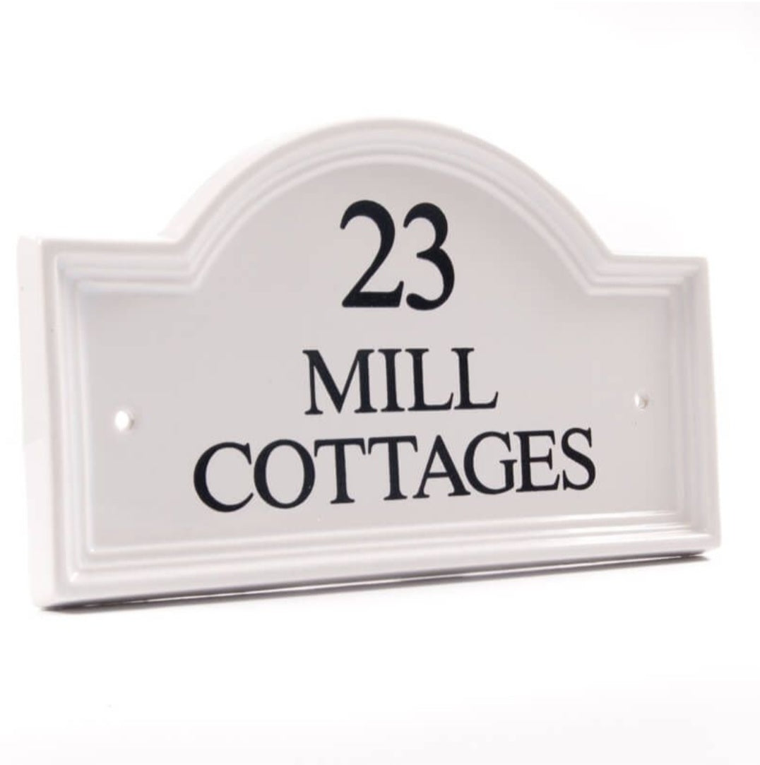 Ceramic Bridge House Sign 27.5 x 16.5cm