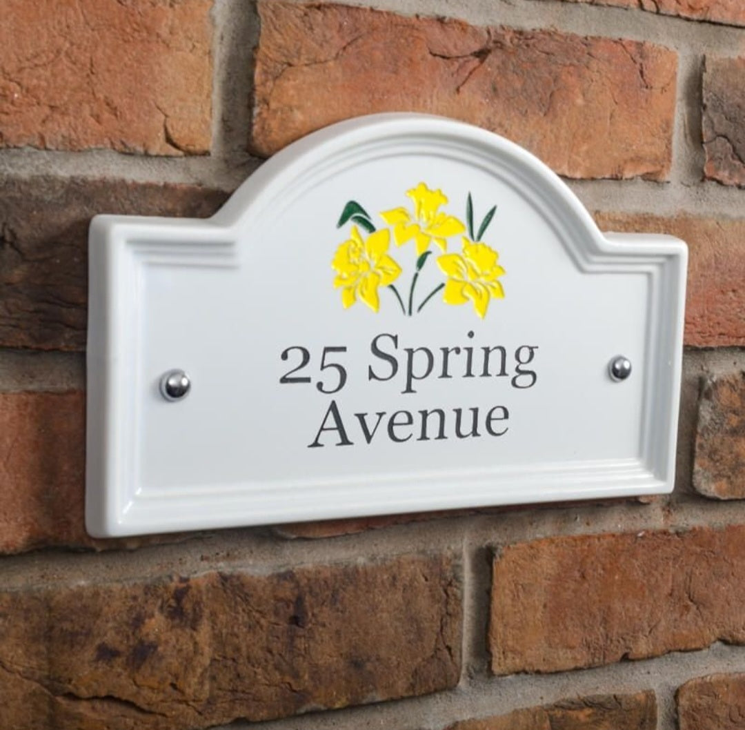 Ceramic Bridge House Sign 27.5 x 16.5cm