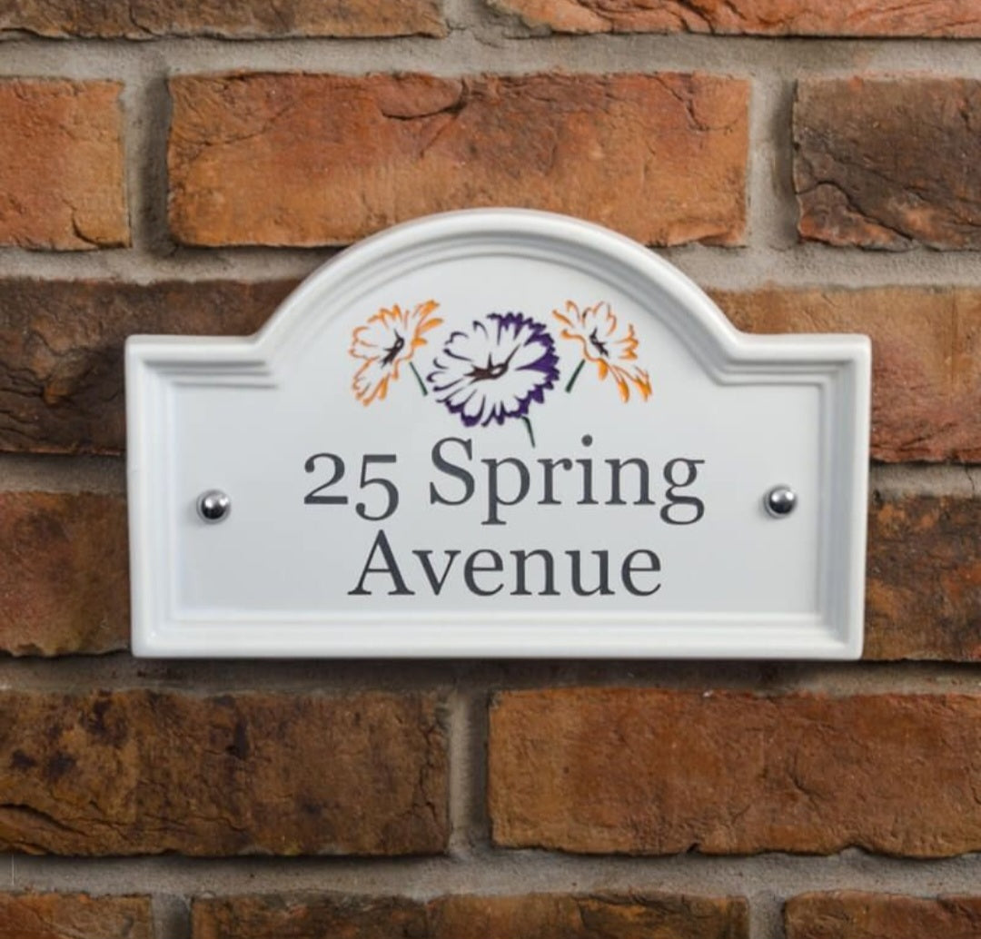 Ceramic Bridge House Sign 27.5 x 16.5cm