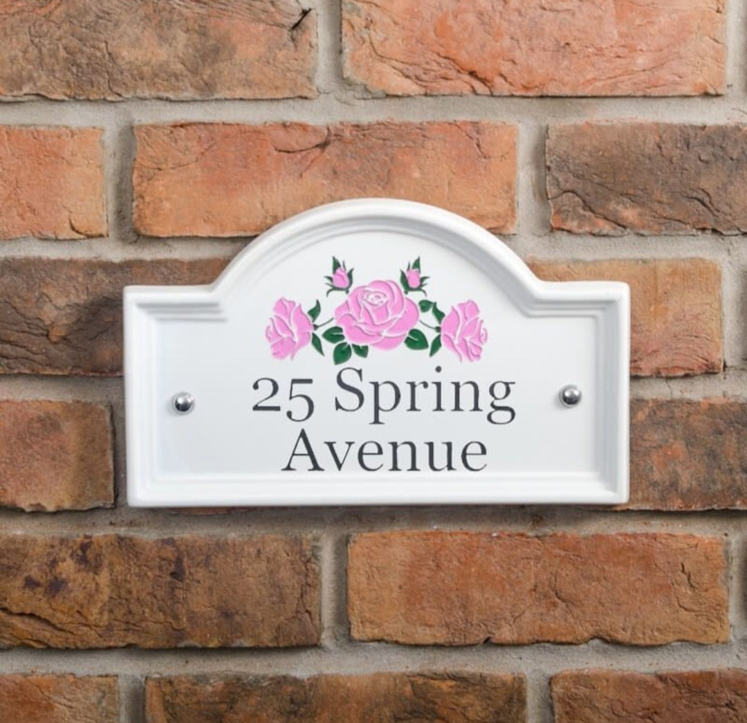 Ceramic Bridge House Sign 27.5 x 16.5cm
