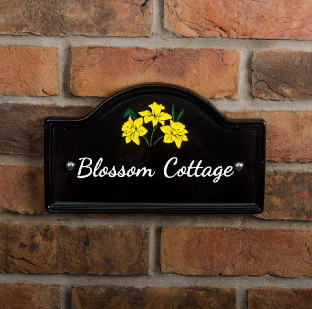Ceramic Bridge House Sign 27.5 x 16.5cm