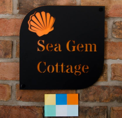 Motif Coastal Acrylic House Sign