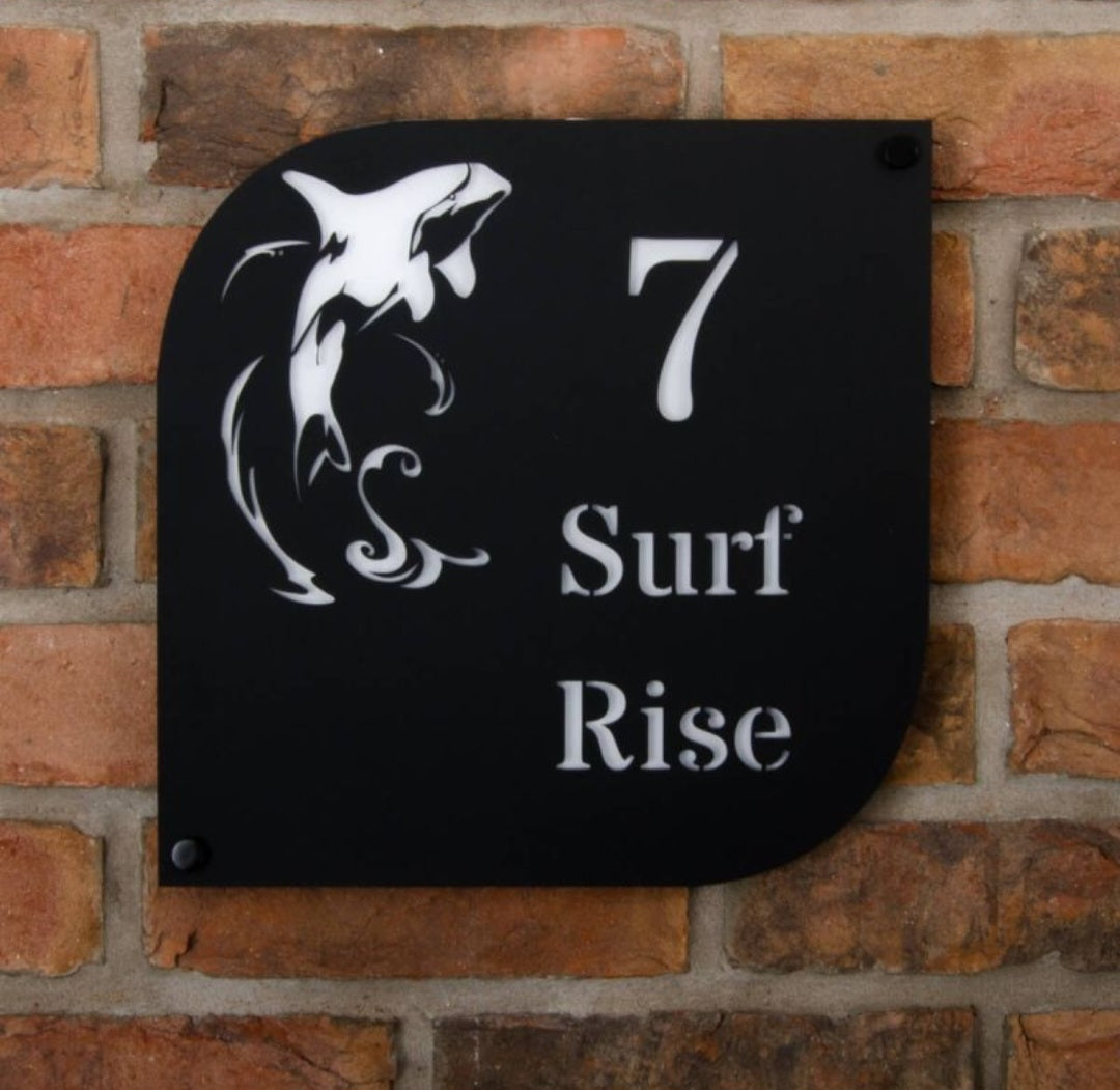 Motif Coastal Acrylic House Sign