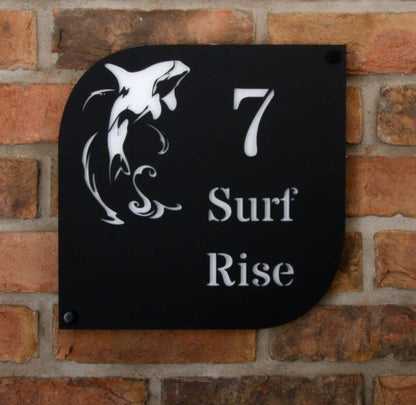Motif Coastal Acrylic House Sign