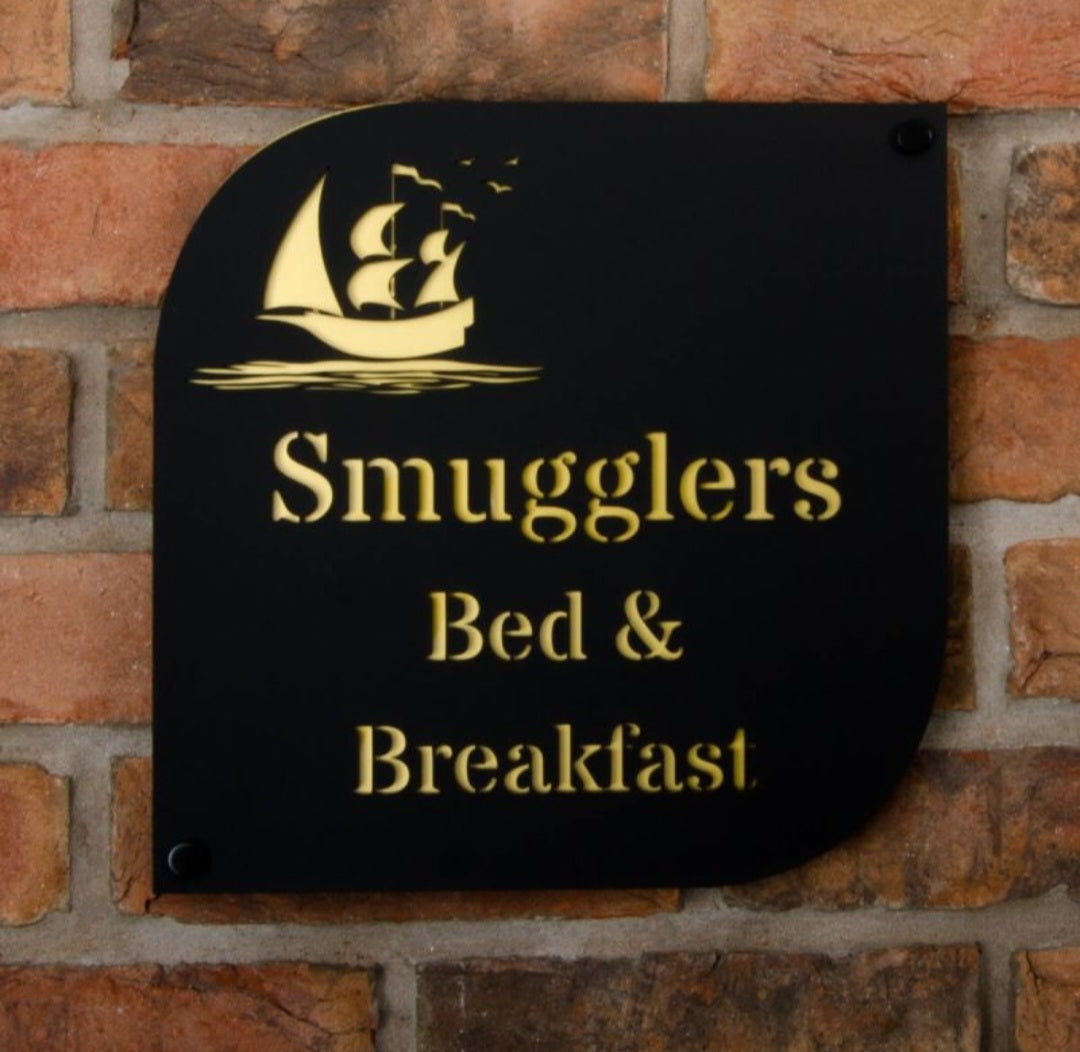 Motif Coastal Acrylic House Sign