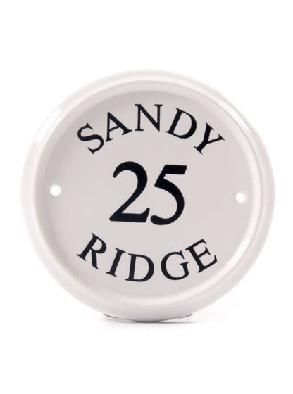 Round Ceramic House Sign 16cm