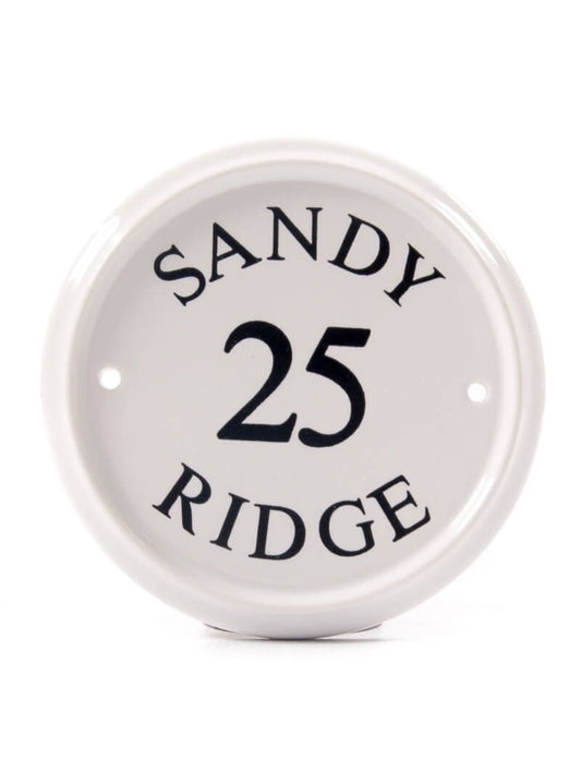 Round Ceramic House Sign 16cm
