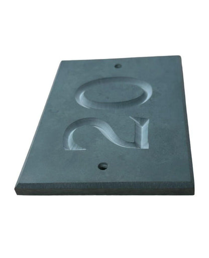 Slate House Number V-carved With White Infill Numbers from 1-99